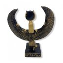 Ver imagem 2 de Imagem deusa Egípcia Isis em Reverência Dourada em Resina 11 cm