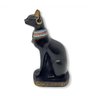 Imagem deusa Egípcia Bastet Preto em Resina 9 cm - 2