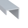 Perfil Testeira Encaixe de 18 Mm Alumínio para Acabamentos - 2 de 3 Metros - 1