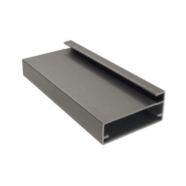 Perfil Montante Inox para Porta de Vidro Rm-059 - 2 de 3 Metros