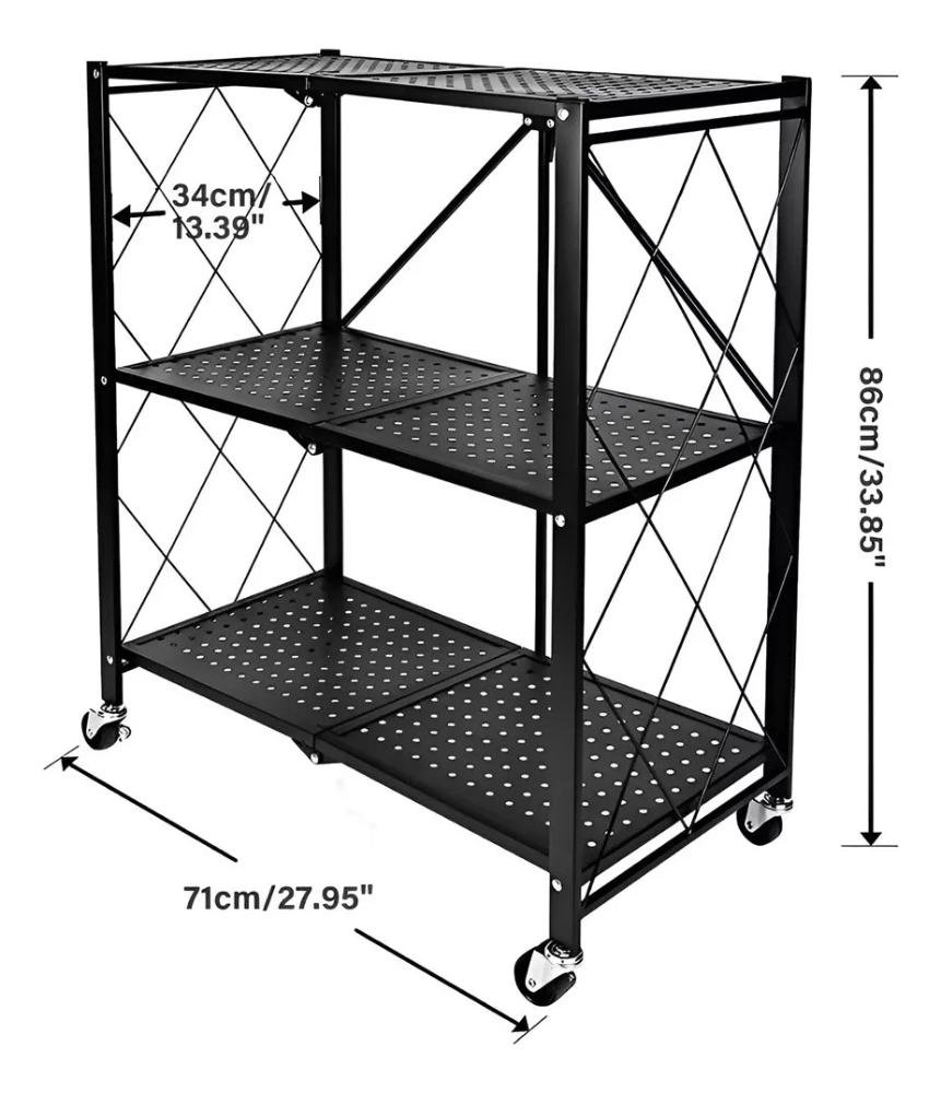 Estante Organizadora Dobrável 3 Prateleiras Fox - 4