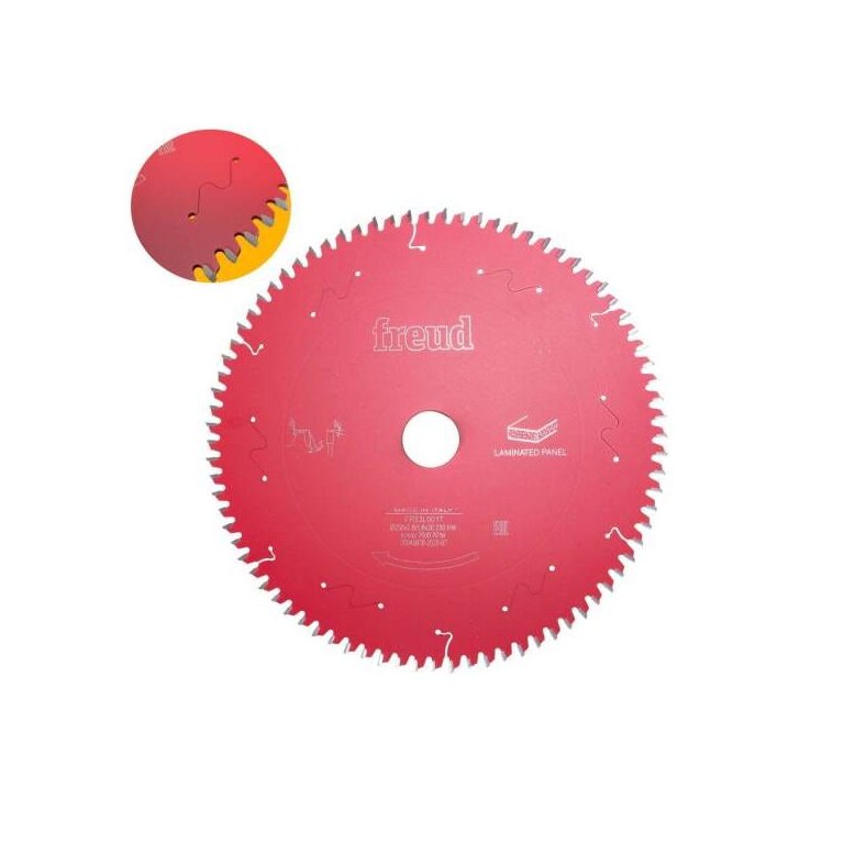 Disco de Serra Circular para Madeira 250 mm x 2.8 mm x 80 Dentes Furo 30 mm Freud FR23L001T