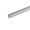 Trilho Canaleta U Guia Portas de Correr Residencial 1/2" Alumínio - 2 Metros - 1