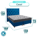 Ver imagem 3 de Cama Box + Colchão Casal Ortobom D33 Iso100 + Cabeceira Estofada