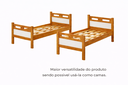 Ver imagem 2 de Beliche Solteiro em MDF com Guarda Corpo Escada Reforçada Transforma em 2 Camas Solteiro 188x88:Natu