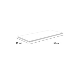 Kit 2 Prateleiras MDF/MDP Nichos Sala Quarto Cozinha Banheiro 30x15 - 1