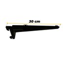 Ver imagem 3 de Suporte Prateleira para Perfil Cremalheira 30 cm Preto (par)