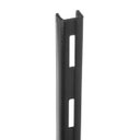 Ver imagem 2 de Trilho Cremalheira Simples para Prateleira 2.00 MT Preto