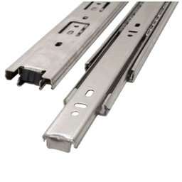 Corrediça Trilho Telescópico 50cm Inox (Anti Ferrugem) O Par para Uma Gaveta 35kg - 5