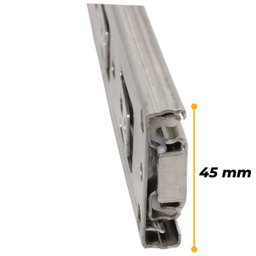 Corrediça Trilho Telescópico 50cm Inox (Anti Ferrugem) O Par para Uma Gaveta 35kg - 4