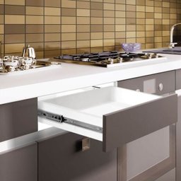 Corrediça Trilho Telescópico 50cm Inox (Anti Ferrugem) O Par para Uma Gaveta 35kg - 7