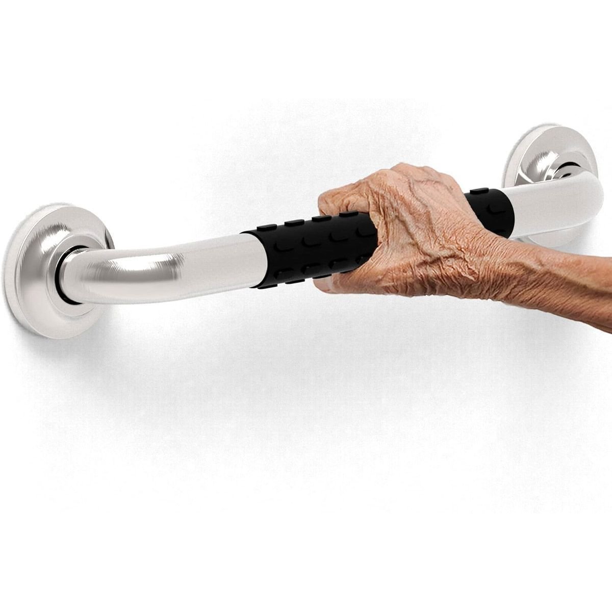 Barra de Apoio 40cm Inox Suporte Antiderrapante Acessibilidade Idoso Criança Gestante Cadeirante Ban - 7