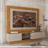 Estante Painel Home Ripado Para Tv 70 Polegadas Maringa Nature Off White Petra Flex Linea Brasil - 1