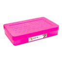 Ver imagem 1 de Caixa Porta-joias Plástica com 8 Divisórias Rosa Ordene
