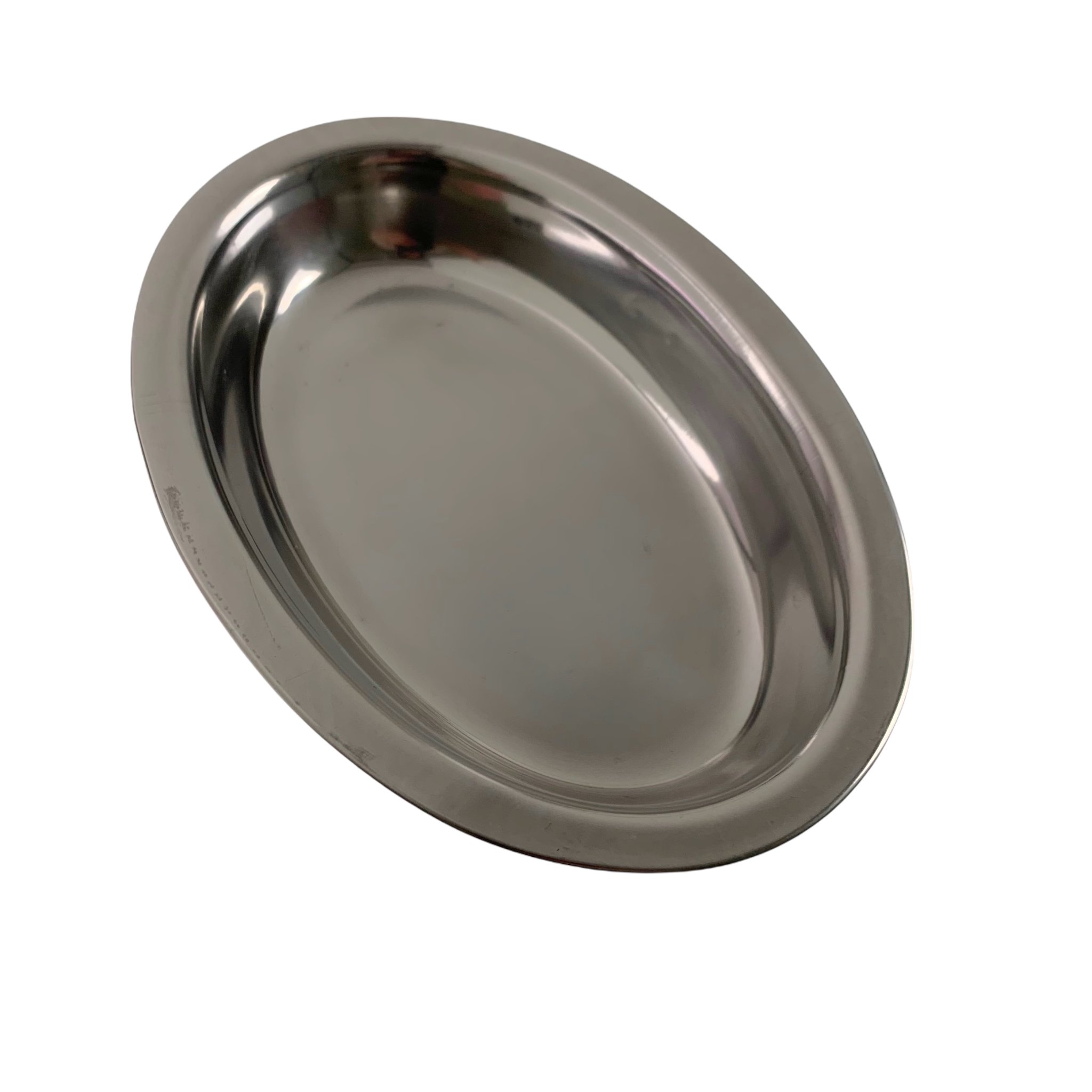 Kit 10 Travessa Oval Funda Aço Inox Bandeja 19cm Baixela para Servir Restaurante - 2