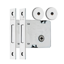 Ver imagem 2 de Fechadura Auxiliar 1004 Roseta Inox Tetra Externa Stam - Par