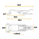 Ver imagem 4 de Fecho de Ação Rápida de Tamanho Grande 113 mm