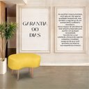 Ver imagem 4 de Puff Orgânico Curvo Decorativo Feijão Sala Luxo Tecido Suede:amarelo