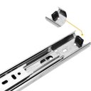Ver imagem 3 de Corrediça Trilho Telescópico de 70 cm Steel o Par para Uma Gaveta 40 Kg