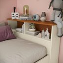 Ver imagem 4 de Quarto Infantil com Cômoda CB1494 1 Porta 3 Gavetas MDP BP Argila-Jequetiba Kappesberg