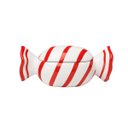 Ver imagem 1 de Centro de Mesa Formato de Bala Branco e Vermelho 20cm Grillo