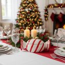 Ver imagem 2 de Centro de Mesa Formato de Bala Branco e Vermelho 20cm Grillo