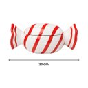 Ver imagem 7 de Centro de Mesa Formato de Bala Branco e Vermelho 20cm Grillo