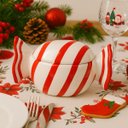 Ver imagem 4 de Centro de Mesa Formato de Bala Branco e Vermelho 20cm Grillo