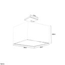 Ver imagem 3 de Lustre Cupula Dome Quadrado 30x20cm Preto