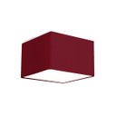 Ver imagem 2 de Lustre Cupula Dome Quadrado 30x20cm Vermelho