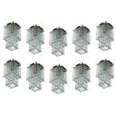 Ver imagem 1 de Kit 10 Lustre Plafon De Cristal Acrilico Spark Maravilhoso