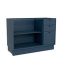 Ver imagem 3 de Balcão para Cozinha 2 Portas 3 Gavetas em MDF sem Tampo Sevilha Azul/Órion