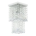Ver imagem 2 de Lustre Plafon De Cristal Acrilico Spark Branco Maravilhoso