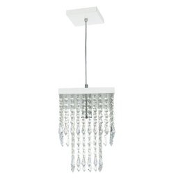 Lustre Pendente De Cristal Acrílico Marrycrilic Branco - 2