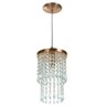 Lustre Pendente De Cristal Acrilico Spark Redondo Cobre - 1