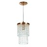 Lustre Pendente De Cristal Acrilico Spark Redondo Cobre - 2