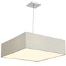 Lustre Cupula Pendente Dome Quadrado 50x15cm Rustico Escuro - 2