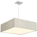 Ver imagem 2 de Lustre Cupula Pendente Dome Quadrado 50x15cm Rustico Escuro