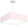 Lustre Cupula Pendente Dome Quadrado 50x15cm Rosa - 1
