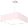 Lustre Cupula Pendente Dome Quadrado 50x15cm Rosa - 2