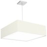 Lustre Cupula Pendente Dome Quadrado 50x15cm Bege - 1