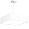 Lustre Cupula Pendente Dome Quadrado 50x15cm Branco - 1
