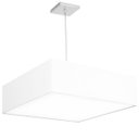 Ver imagem 1 de Lustre Cupula Pendente Dome Quadrado 50x15cm Branco