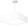 Lustre Cupula Pendente Dome Quadrado 50x15cm Branco - 2