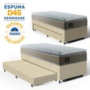 Ver imagem 3 de Cama Box com Colchão de Espuma D45 Pillow Top Strong One Face + Auxiliar de Espuma Solteiro 88cm