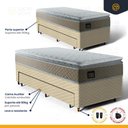 Ver imagem 4 de Cama Box com Colchão de Espuma D45 Pillow Top Strong One Face + Auxiliar de Espuma Solteiro 88cm