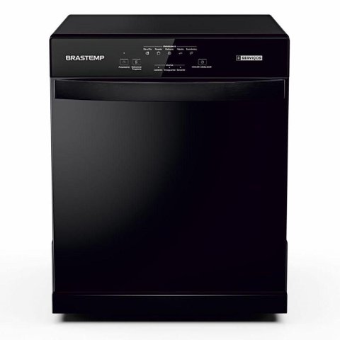Lava-louças Brastemp 8 Serviços Preta Blf08aeana 110v