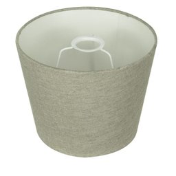 Cúpula de Abajur Tecido Cinza Escuro 20x16cm - 3