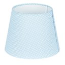 Ver imagem 1 de Cúpula de Abajur Tecido Azul Bolinha 20x16cm