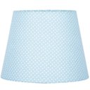 Ver imagem 2 de Cúpula de Abajur Tecido Azul Bolinha 20x16cm